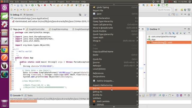 Example to convert any date to MongoId смотреть онлайн