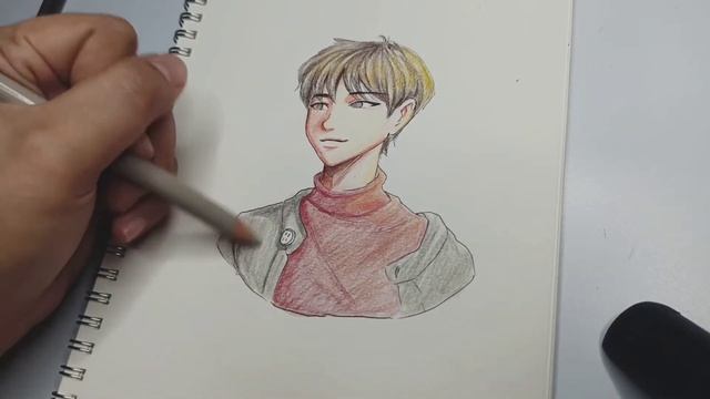 [Draw with Me #1] Just a random character ft. Ballpoint Pen and Pencil Colors | #drawwithmiii | смотреть онлайн