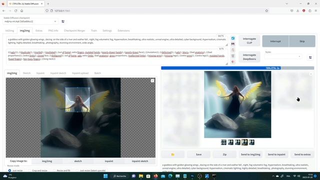 Photoshop + Stable diffusion workflow ( speed art ) lets make a statue thing in a forest смотреть онлайн