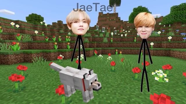 BTS Stickman | BTS Gets Stuck Inside Minecraft!
