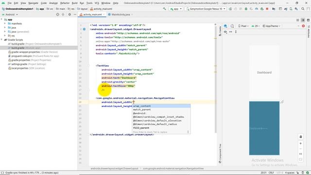 Navigation Drawer - Drawerlayout and Navigation View смотреть онлайн