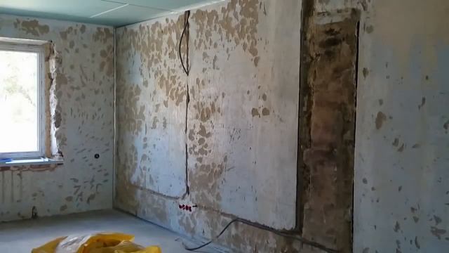 гипсокартон, обшивка стен, очередность монтажа. Drywall installation. смотреть онлайн
