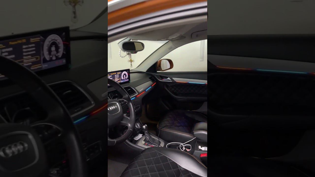 Атмосферная подсветка Audi Q3.  Музыка: Gingerbread Happy TimeМузыкант: EnjoyMusic