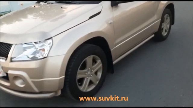 Suzuki Grand Vitara защита бампера и порогов. #витара #сузуки смотреть онлайн