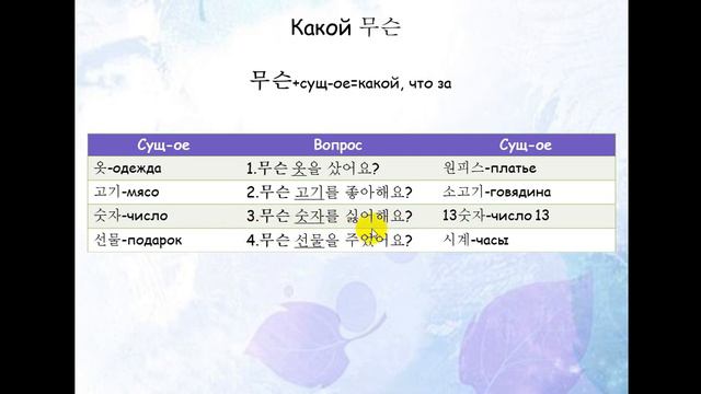 Изучаем корейский язык. Вопросительное слово 무슨 / Learning Korean. Question word смотреть онлайн