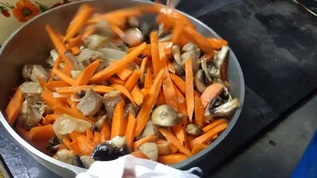 плов с мясом и грибами смотреть онлайн