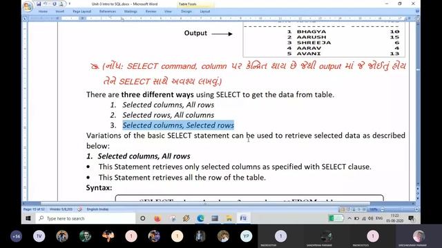 Unit 3 Lecture 8 SELECT and RENAME Commands смотреть онлайн