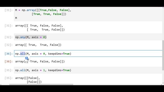 Numpy #22 || numpy.all(), numpy.any() بالعربي смотреть онлайн