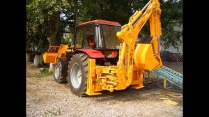 Экскаватор-погрузчик на базе трактора МТЗ-92П