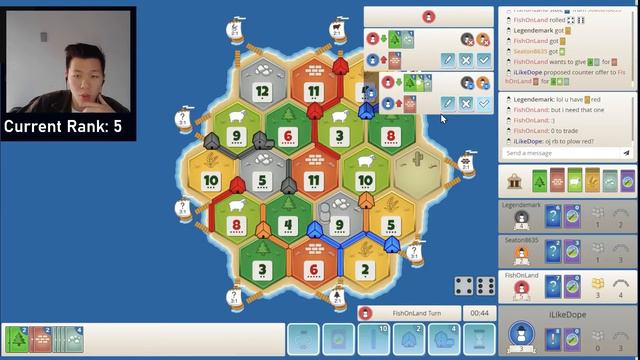 Navigating a Strong Catan Setup - Pro Climbing the Ladder! смотреть онлайн