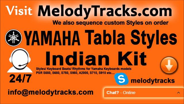 Bindiya chumkegi Yamaha Tabla Styles Indian Kit PSR S550, S650, S750, S950, A2000, S710, S91 смотреть онлайн