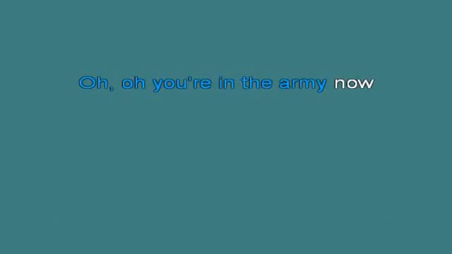 In The Army Now [karaoke] смотреть онлайн