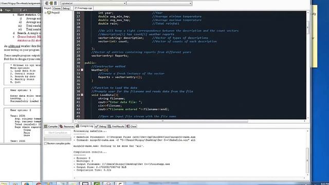 C++ | Weather Application | Console | Code and operation for weather app generator - C++ смотреть онлайн