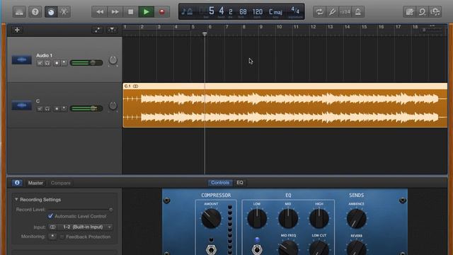 Garageband 10 - how to record over an MP3 смотреть онлайн