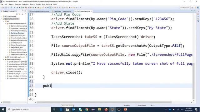 How to Capture Screenshot in Selenium Webdriver and Use in Reporting смотреть онлайн