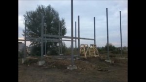 Строительство здания из металлических сэндвич панелей