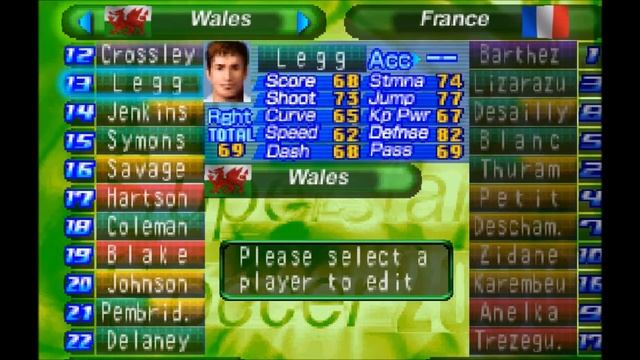International Superstar Soccer 2000 - All players with real names (part 1) смотреть онлайн