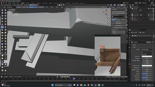 Curso de modelado gratis | Carretilla | Esculpido parte 1 смотреть онлайн