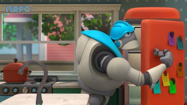 Puppy PANIC!!! | ARPO The Robot | Winter Cartoons for Kids! смотреть онлайн