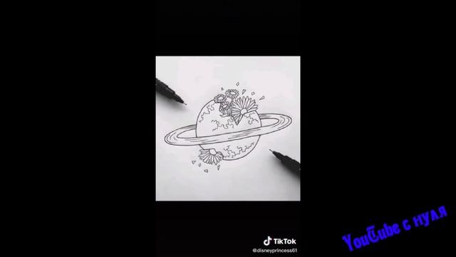 Легкие рисунки из TikTok для срисовки. смотреть онлайн