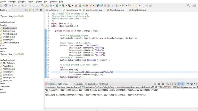 Hash table in Java using Eclipse смотреть онлайн