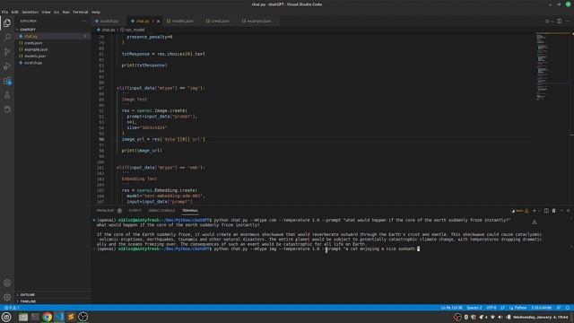 Programming - Python - using the openAI API to access chatGPT and DALL-E смотреть онлайн