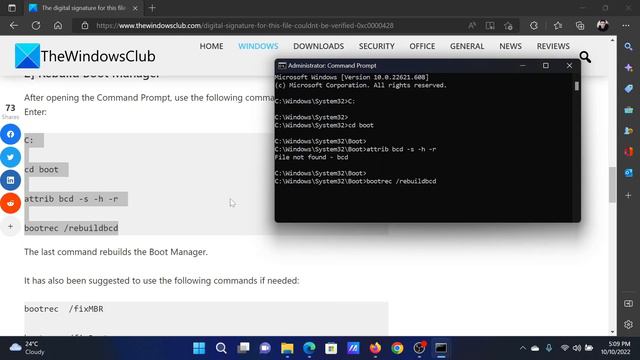 The digital signature for this file couldn’t be verified, Error 0xc0000428 смотреть онлайн