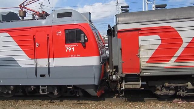 Отправление ЭП1М-791 с поездом№019Ч Пекин-Москва с Нижнего Новгорода 28.07.2017 смотреть онлайн