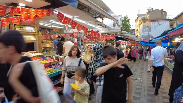 Bursa Walking Tour 4K UHD 50fps | Bursa City Center Walk July 2023