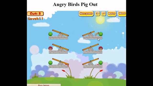 Angry Birds Online Game Angry Birds Pigs Out Game 2013 смотреть онлайн