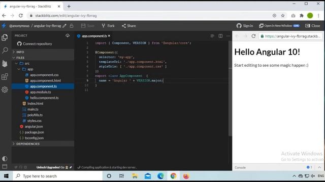 Stackblitz Overview | Online vscode IDE without install | Angular, react, Typescript, ionic, Svelte смотреть онлайн