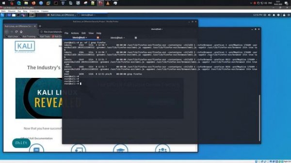 Просмотр процессов с помощью команды ps | Kali Linux 2020.1