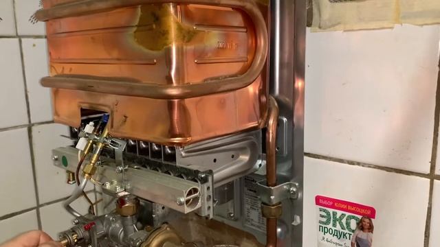 Газовая колонка Инновита после 3,5 месяцев эксплуатации смотреть онлайн