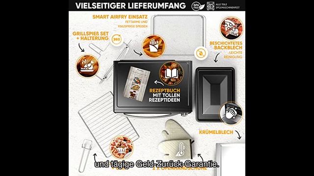 Stillstern minibackofen mit umluft (45l) - der vielseitige ofen für einfaches kochen und backen! смотреть онлайн