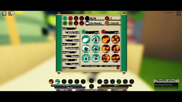 SHINOBI LIFE 2 BEST WAY TO LEVEL AND SPEND YOUR STAT POINTS AS A SOLO PLAYER!!!