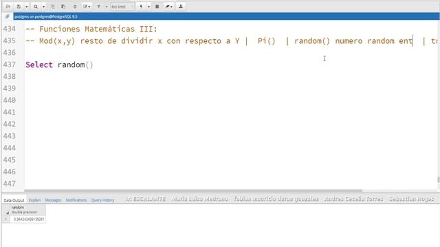 FUNCIONES MATEMÁTICAS MOD, PI, RANDOM y TRUNC | Curso de PostgreSQL #49 смотреть онлайн
