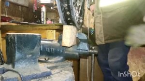 Как выпрямить диск эндуро мотоцикла с помощью газовой горелки.