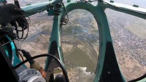 Ту 134, полёт из кабины штурмана