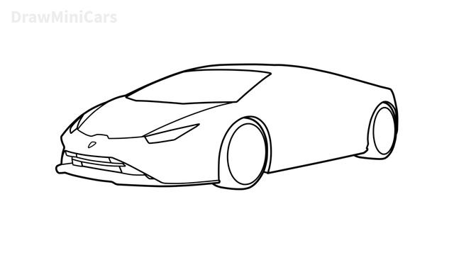 How to draw a LAMBORGHINI HURACAN evo rwd 2021 / drawing lambo evo rwd 2022 sports car смотреть онлайн