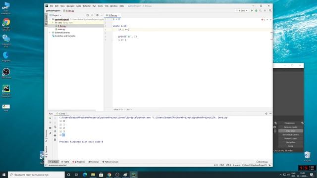 9. Ders Python break - continue Kullanımı | Pycharm смотреть онлайн