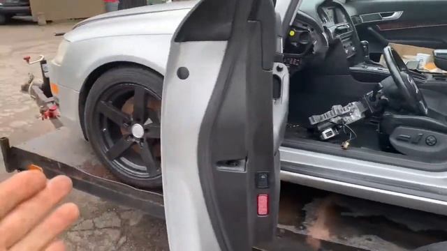 Audi a six steering column installation/ and starter control module installation. смотреть онлайн