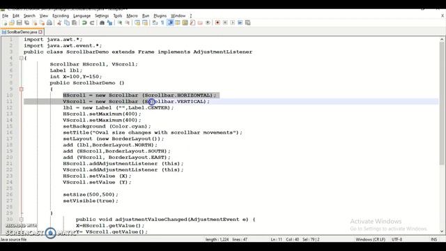 AWT Component Scrollbar смотреть онлайн