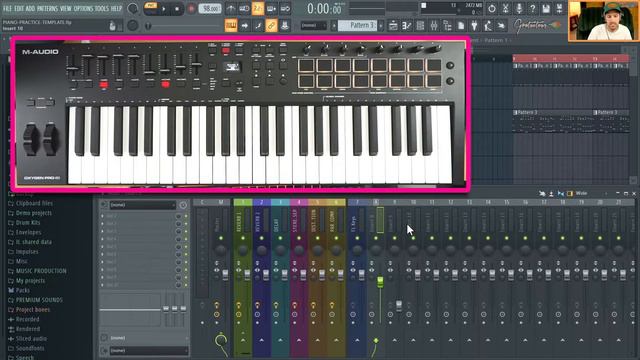 Absolute Rotary Encoders [Knobs + Soft Takeover] - Oxygen Pro MIDI Keyboard смотреть онлайн