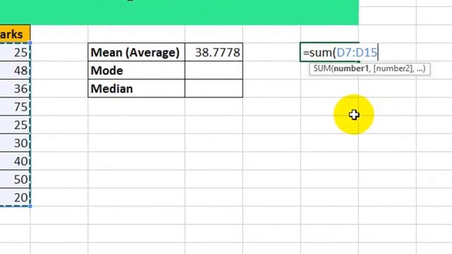 How To Use Mean Mode Median Function In Excel смотреть онлайн