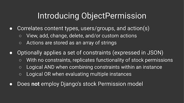 Jeremy Stretch - Leveraging the ORM to enforce object level permissions смотреть онлайн