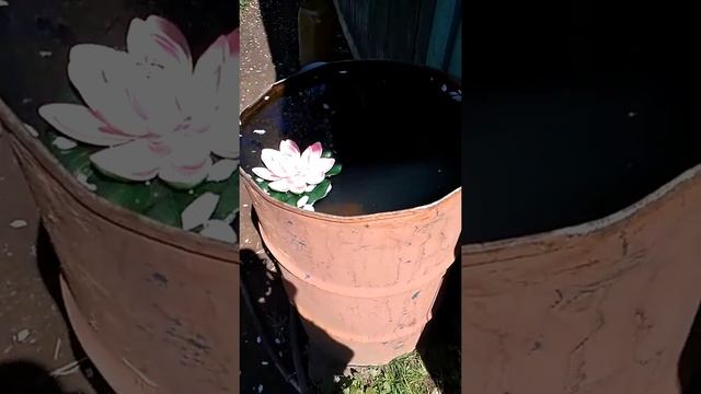 Как украсить бочку садовую смотреть онлайн