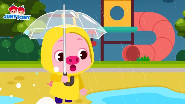 Safety Tips for Rainy Day | Never Ever Run on a Rainy Day! ☔ | Kids Safety Song | JunyTony смотреть онлайн
