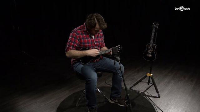 Archback Concert Ukulele by Gear4music, Black | Gear4music demo смотреть онлайн