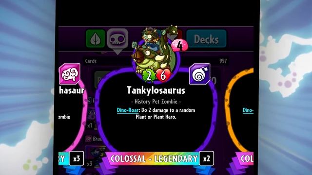 Colossal Fossils Gameplay Walkthrough Trailer | Plants vs. Zombies Heroes смотреть онлайн