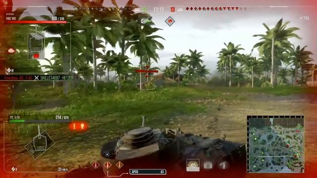 WOT console 6.0, Panzer V/IV platoon, quick game смотреть онлайн